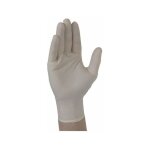 Gant latex fin a usage unique poudre boite de 100 gants taille 9 - 10