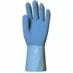 Gant latex sur jersey coton bleu adherise t9