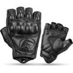 Gants de moto sans doigts avec protection des articulations, taille l, noir