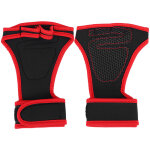 Gants de musculation fitness avec bandes de poignet - entra�nement, cyclisme, sport - rouge m