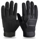 Gants noirs, une paire, taille l gants de protection pour l'escalade en ext�rieur, le cyclisme, la moto, ...