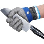 Gants de protection pour la coupe hachoir tranchage de la viande traitement des gants en acier inoxydable ...