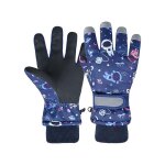 Gants de ski pour enfants, gants de neige chauds d'hiver, moufles de snowboard coupe - vent pour filles ...