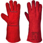 Gants soudeur rouge xl - taille 10