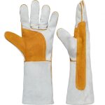 Gants de soudeur soudure longue protection soudure isolation thermique r�sistant � l'usure 36cm