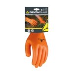 Gants jardin tous travaux polyamide / nitrile orange delta plus taille 9 dpve716or09