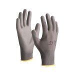 Gants tricot�s polyester enduction polyur�thane gris t8 5071pul
