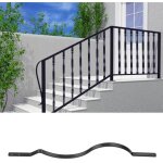 Garde - corps balcon fran�ais - 82 x 2. 5 x 0. 25cm - lot de 50, noir - appui rambarde balustrade grille ...