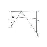 Garde - corps latral exmds1 - pour chafaudages f3000, f3000 alu - acier galvanis - duarib