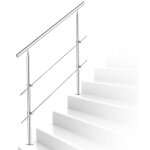 Tolletour - garde - corps de porte fentre rampe d'escalier acier inoxydable main courante balustrade ...