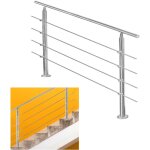 Garde - corps rampe d'escalier escalier acier inoxydable utilisable comme , parapet rambarde, balcon ...