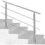 Garde - corps rampe d'escalier escalier acier inoxydable utilisable comme , parapet rambarde, balcon ...