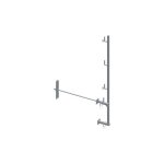 Garde - corps universel avec traversée pour mur de 75cm h 1, 5m dimos 1200 mm Garde - corps universel avec traversée pour mur de 75cm h 1, 5m dimos 1200 mm