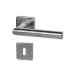 Garniture alba sur rosaces carr�es - carr� (mm) : 7 - percement : cl� bb / l - ep. porte (mm) : 38 - ...