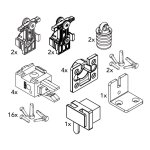 Hawa - garniture clipo 26 / 36 h is - charge par vantail : 26 kg Hawa - garniture clipo 26 / 36 h is - charge par vantail : 26 kg