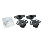 Garniture de porte coulissante pour vantaux jusqu'� 22 kg ? 2 guides hauts et 2 galets bas inclus ? pvc ...