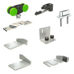 Garniture t�lescopique slid'up 2500 pour 2 panneaux sur 2 rails parall�les - ouverture � droite - 40 ...