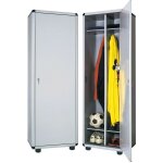 Garofalo - double dirt nettaiteur armoire l 59 x p 40 x h 175 cm gris clair