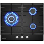 Gasland chef - gasland plaque de cuisson  gaz naturel / butane / propane encastre, verre tremp - gh603bf ...