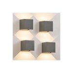 Applique murale led ext�rieur lampe - 4 pi�ces up down luminaire ext�rieure 5w spot mural int�rieur ip65 ...