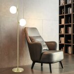 Gbly - lampadaire salon moderne lampadaire - gold design lampadaire e27 douille lampadaire avec interrupteur ...
