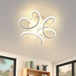 Plafonnier led gbly lampe de lustre , lampe de plafond moderne, design courb� moderne luminaire plafonnier ...