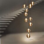 Gbly - suspension table � manger suspension lampe hauteur r�glable lustre suspension lumi�re 10 flammes ...