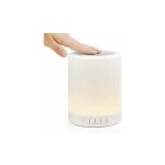 Gdrhvfd veilleuse enceinte bluetooth lumineuse lampe de chevet tactile fonction lecteur de carte sd