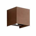 Applique d'ext�rieur gea led henk q ges864c led ip54 3000�k applique classique cube en aluminium rouille ...