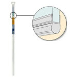 Geb - joint tubulaire pour bas de porte de douche ou c�t� de porte de douche 5 � 8mm - 1 m�tre