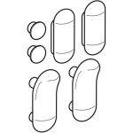 Geberit set de tampons, pour abattant wc 1 jeu, 598141000, 598141000