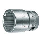 Gedore - jeu de cls  douille d 21 1 po. 12 pans ouv. de cl 55 mm longueur 80 mm
