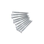 Gefradis - 10 vis bois spciale rnovation tte blanche diam. 6 x long. 70 mm pour menuiserie pvc