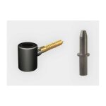 Gefradis - gond de 14 mm tirefond en composite avec insert acier et son axe pour volet battant