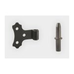 Gefradis - gond de 14 mm en aluminium  poser en tableau avec son axe pour volet battant