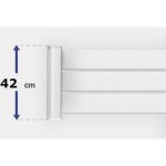 Gefradis - module de clôture pvc blanc ajouré h 42 x l 150 cm ajourage horizontal Gefradis - module de clôture pvc blanc ajouré h 42 x l 150 cm ajourage horizontal