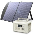 Gnrateur solaire portatif de centrale lectrique avec le panneau solaire de 100w pour l'urgence de ...
