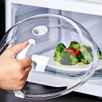 G�n�rique cloche micro onde sans bpa, couvercle micro ondes, cloche en verre imitation (non en verre) ...