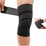 Genouillre lastique avec fermeture par sangle