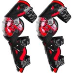Genouill�re moto, genouill�res pour moto avec doublure amovible et coque protectrice tr�s r�sistante, ...