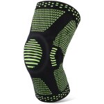 Genouill�re de sport, genouill�re comprim�e avec coussinets rotulien et stabilisateurs lat�raux, attelle ...