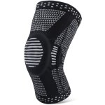 Genouill�re de sport, genouill�re comprim�e avec coussinets rotulien et stabilisateurs lat�raux, attelle ...