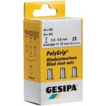 Gesipa - 1464840 ecrou  sertir en aveugle ( x l) 7 mm x 13. 5 mm m5 acier 50 pc(s)