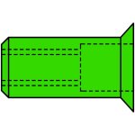 Gesipa - ecrous aveugles a4 acier inoxydable tte fraise m 5 x 7 x 15, 5 500 pices