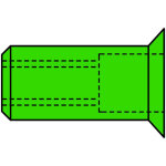 Gesipa �crous aveugles � rivet t�te frais�e a4 acier inox m 6 x 9 x 17 250 pi�ces
