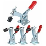 Gh - 201 - b - lot de 4 sauterelles � serrage vertical avec base horizontale - capacit� 90 kg