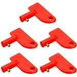 Lot de 5 cls universelles pour interrupteur de batterie, cl de remplacement pour interrupteur de batterie, ...