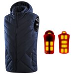 Gilet chauffant � charge usb pour homme et femme gilet chauffant pour le corps chauffant r�glable en ...