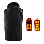 Gilet chauffant  charge usb pour homme et femme gilet chauffant pour le corps chauffant rglable en ...