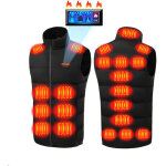 Gilet chauffant �lectrique homme & femme avec 21 zones chauff�es , gilet chauff� veste chauffante usb, ...